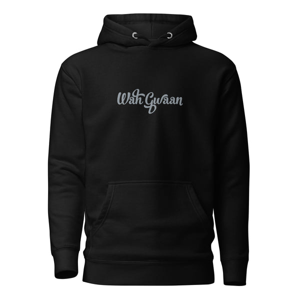 Wah Gwaan Script Embroidered Hoodie