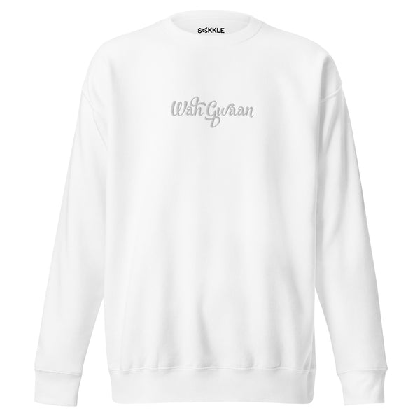 Wah Gwaan Script Embroidered Sweatshirt