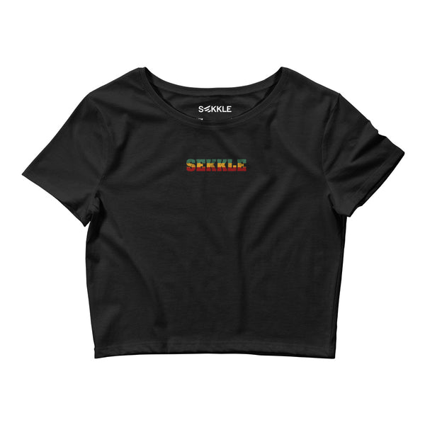 Sekkle Rasta Logo Crop Tee