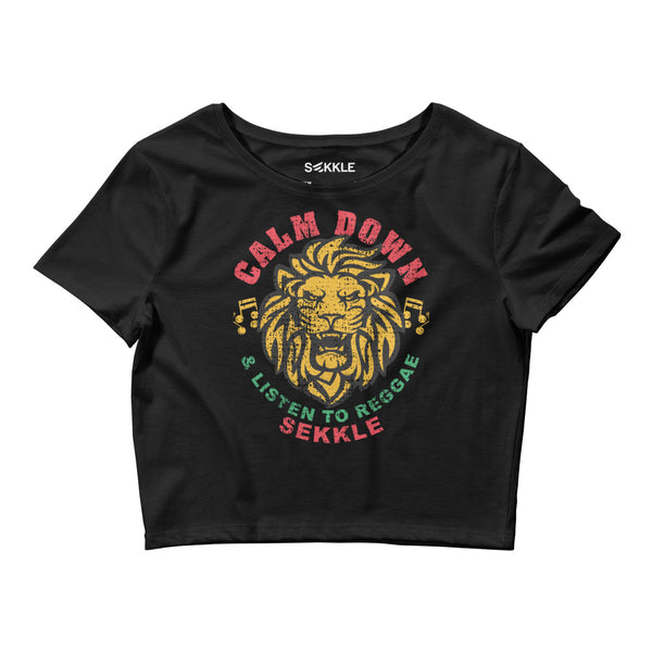 Calm Down Crop Tee