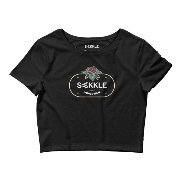 Rose Flower Crop Tee