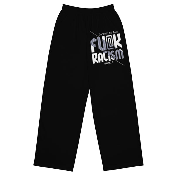 Fu@k Racism Wide-Leg Pants