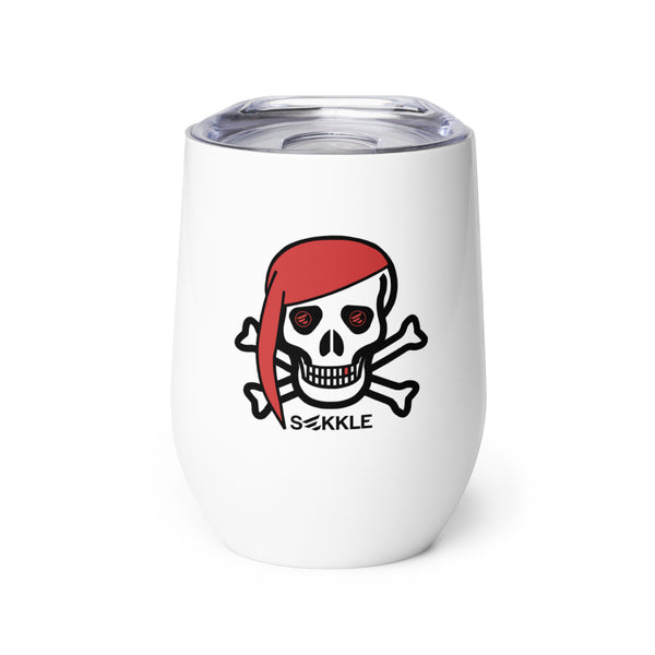 Pirate Skull Wine Tumbler