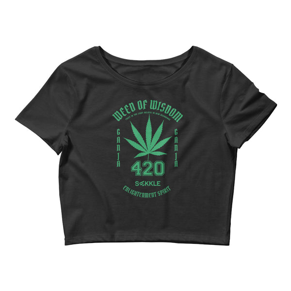 Weed Of Wisdom Women’s Crop Tee