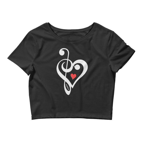 Heart Of Music Women’s Crop Tee