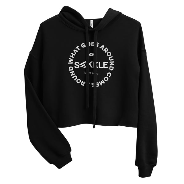 What Goes Around Crop Hoodie