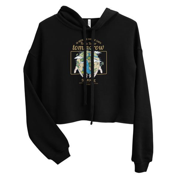 Save The Earth Crop Hoodie