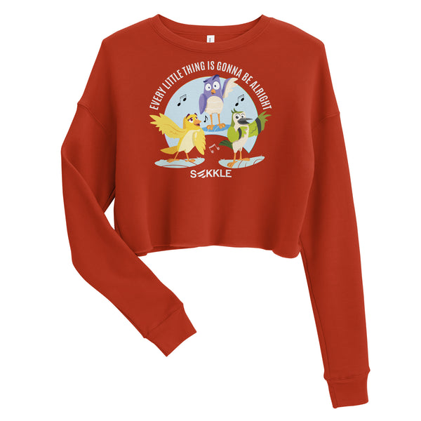 Three Little Birds Crop Sweatshirt